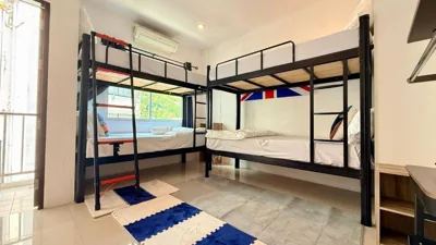 4-Bed Female Dormitory Room — DANK Hotel 420 friendly Patong Phuket